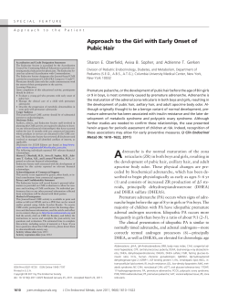 Approach to the Girl with Early Onset of Pubic Hair | The Journal of