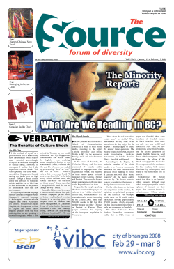 The Benefits of Culture Shock - Cultural Diversity and Ethnic Media