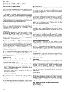 Parliamentary Year Book - Bio Products Laboratory USA, Inc.