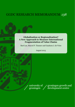 A New Approach to International Fragmentation of Value Chains