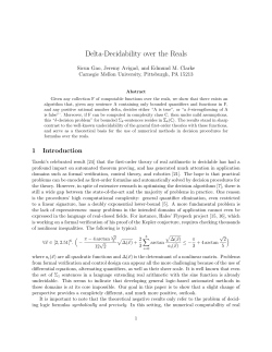 Delta-Decidability over the Reals