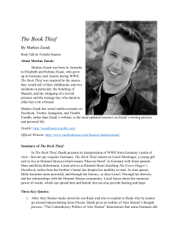 The Book Thief Book Talk