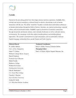 Coriolis - Interdisciplinary Journal of Maritime Studies