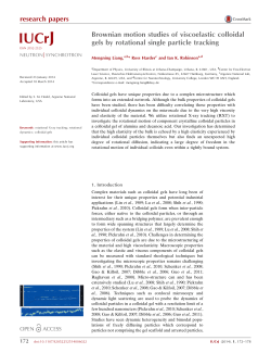 Brownian motion studies of viscoelastic colloidal