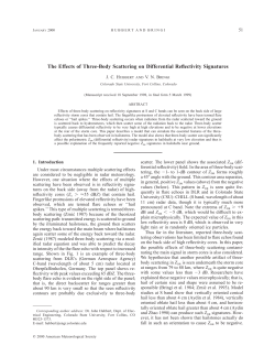 The Effects of Three-Body Scattering on Differential Reflectivity