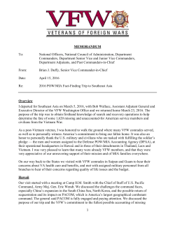 MEMORANDUM To: National Officers, National Council of