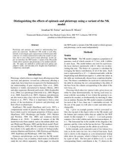 Distinguishing the effects of epistasis and pleiotropy using a variant
