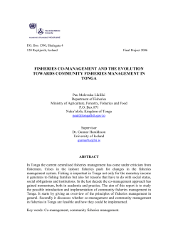 Tables of Contents: - UNU-FTP