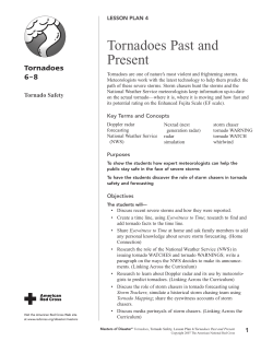 Tornadoes Past and Present
