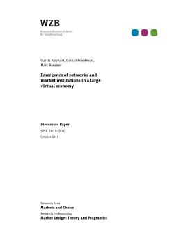 Emergence of networks and market institutions in a