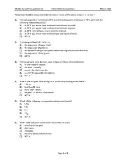 Middle School Physical Science FGCU STEM Competition March