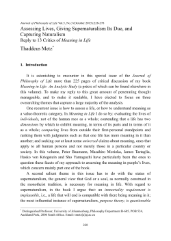 PDF - Journal of Philosophy of Life
