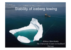 Stability of iceberg towing