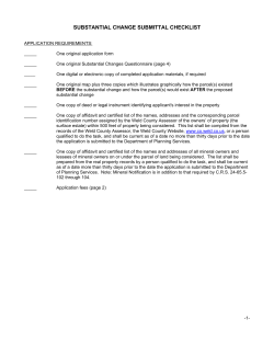 Substantial Change Procedural Guide