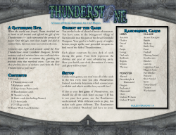 A Game of Heroic Adventure for 2 to 5 Players A