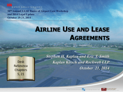 Negotiating Airline Use and Lease Agreements