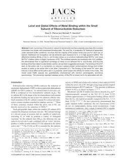 Local and Global Effects of Metal Binding within