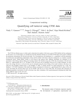 Quantifying cell turnover using CFSE data