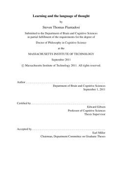 My thesis