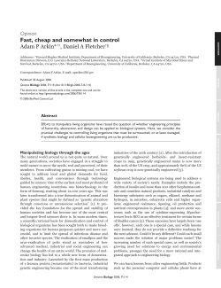 Fast, cheap and somewhat in control | Genome Biology | Full Text