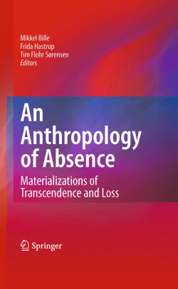 An Anthropology of Absence - sikkim university library