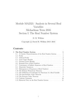 The Real Number System