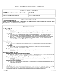 Literature and Composition - Pocono Mountain School District