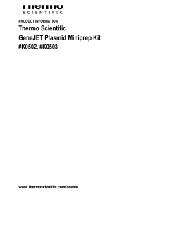 Thermo Scientific GeneJET Plasmid Miniprep Kit