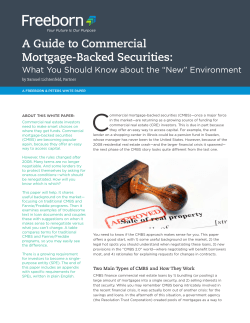 A Guide to Commercial Mortgage-Backed Securities
