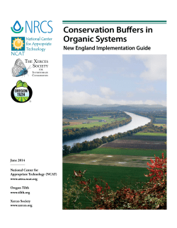Conservation Buffers in Organic Systems - NRCS