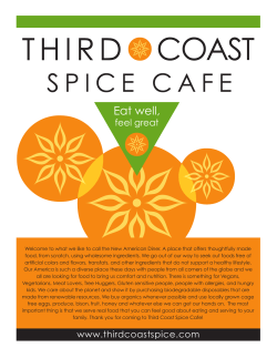 Eat well - Third Coast Spice Cafe