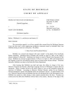 state of michigan court of appeals