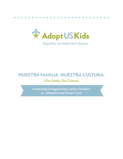 nuestra familia, nuestra cultura