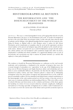 ReformationDisenchant - Open Research Exeter