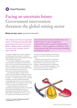 Facing an uncertain future: Government intervention threatens the