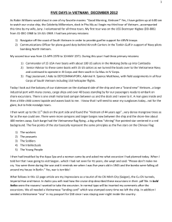 Leiser - 2012 Five Days in Vietnam - We alumni need to do our part