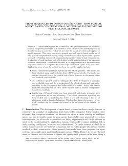 From molecules to insect communities