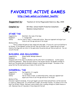 Favorite Active Games