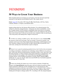 50 Ways to Green Your Business