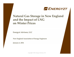 Natural Gas Storage in New England and the Impact of LNG on