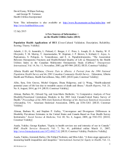 Population Health Applications