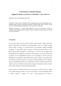 Life Sciences or Death Sciences: