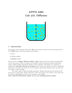APPM 2360 Lab #2: Diffusion