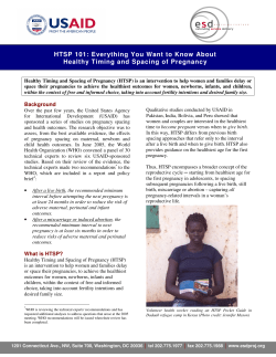 HTSP 101 - World Health Organization