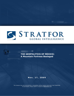 THE GEOPOLITICS OF MEXICO: A Mountain Fortress