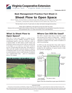 Sheet Flow to Open Space - VCE Publications