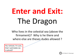 Enter and Exit the Dragon - The Living Truth Fellowship