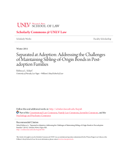 Separated at Adoption - Scholarly Commons @ UNLV Law