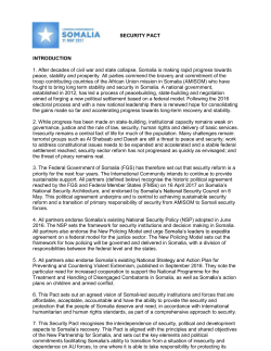 London Somalia Conference May 2017 Document: Security Pack