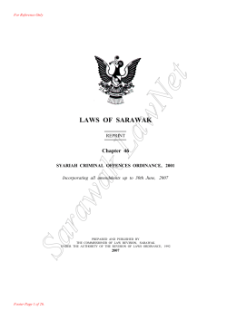 Syariah Criminal Offences Ordinance, 2001